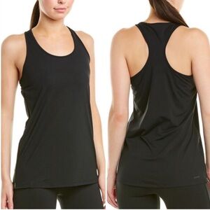 New Spanx Transformation Racerback tank top, size medium. Solid black activewear